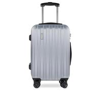 bugatti Suitcase Lima Carry On 55 cm 40 Liters 4 Wheels with TSA Combination Lock - Silver