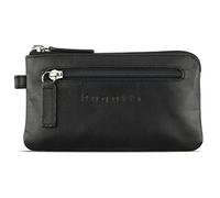 bugatti Super Slim Genuine Leather Key Wallet - Thin RFID Protection, Black