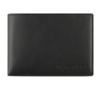 bugatti Super Slim Genuine Leather Wallet - Slim with RFID Protection, Black