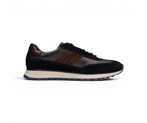 Bugatti Timon Men's Sneakers Navy Blue Grey Lace-Up Casual Trainer Shoes