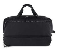 bugatti Blanc Delight 2-in-1 Travel Bag & Backpack Made of Polyester, Weekender and Daypack, Black