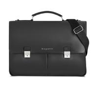 Bugatti Valencia Briefcase Genuine Leather 43 cm Laptop compartment black