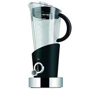BUGATTI, Vela Evolution, Electric Blender for Milk Shakes and Smoothies, Ice Crusher Function Included, 4 Speeds, Capacity 1.5 Liter, 500 W, Innovative Design (Black)