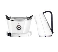 Bugatti Yvera Easy Kettle and Volo Toaster Set White