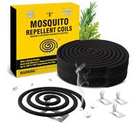 BugBai® Mosquito Repellent Outdoor Patio, 20 Pack Natural Plant-Based Mosquito Coils Pet Safe Mosquito Repellent, DeetFree Mosquito Coils Outdoor Insect Bug Repellent For Backyard Camping With 4 Stand