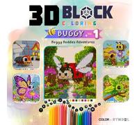 Buggy Buddies Adventures (3D Block Coloring Series Book 1): Discover Adorable Insect Friends in Hidden 3D Worlds - A Mystery Coloring Experience