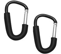 Buggy Clips x2 Heavy Duty Pram Clips - Ideal Stroller Hooks for Baby Pushchair Shopping and Changing Bags