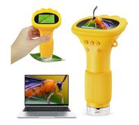 Buggylens Microscope Toy, Buggylens Magnifier, Digital Microscope, 2" IPS Screen 1000x Handheld Digital Microscopes HD Pocket Portable Microscopes (Yellow)