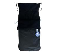 Buggysnuggle X Roma Black Sheepskin Pram Liner - Premium Footmuff for Stroller, 2in1 Liner & CosyToes, Durable Water-Resistant Fleece with 2 Zips, Universal Fit for Ultimate Comfort