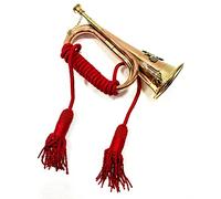 Bugle Brass & Copper Musical Instruments Military Forces Trumpet Signal with Red Beautiful Rope