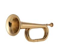 Bugle Call Trumpet Cavalry Horn Brass Instrument with Mouthpiece for School Band