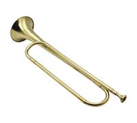 Bugle Cavalry Trumpet - Brass Cavalry Scouting Trumpet | Gold-Plated B Flat Bugle Call Trumpett | Large-Caliber Buglee Horn Instrument | Robust-Sound Blowing Horn Trumpett for Beginners
