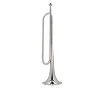 Bugle Horn Instrument Brass Cavalry Trumpet, Professional BB Key, Portable B Flat Bugle Brass Military Cavalry Scouting Trumpet, Smooth Surface, for School Band, Military Orchestra