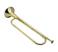 Bugle Instrument - Brass Trumpet Horn Portable Brass Horn | Retro Signal Horn for Beginners, Standard Brass Cavalry Trumpet for Marching Bands, Outdoor Music, Brass Military Instrum