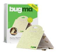 BugMD Pantry Moth Traps (6-Pack) - Pheromone-Based Sticky Glue Traps, Non-Toxic, Kills Indian Meal Moths - Kitchen & Food-Storage Safe - Original