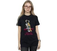 Bugs And Lola Valentine´s Cuddle Cotton Boyfriend T-Shirt Looney Tunes Black 4XL