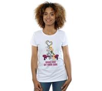 Bugs And Lola Valentine´s Cuddle Cotton T-Shirt Looney Tunes White XXL