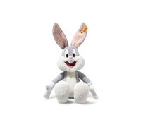 Steiff Bugs Bunny cuddly toy, cute stuffed toy, children, boys & girls, Friends, plush animal 32 cm, grey, 024672