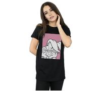 Bugs Bunny Adore Cotton Boyfriend T-Shirt Looney Tunes Black L