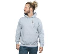 Bugs Bunny Faux Pocket Hoodie Looney Tunes Grey L