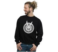 Bugs Bunny Greek Circle Sweatshirt Looney Tunes Black L