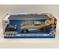 Bugs Bunny Looney Tunes and 1957 Chevrolet Corvette 1:24 Jada 253255041