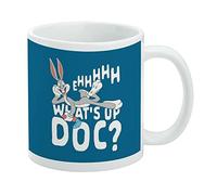 Bugs Bunny What's Up Doc? Ceramic Coffee Mug, Novelty Gift Mugs for Coffee, Tea and Hot Drinks, 11oz, White