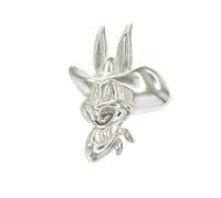 "Bugs BunnyHead Solid", Loony Character Sterling Silver Pendant