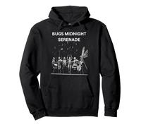 BUGS MIDNIGHT SERENADE Funny Musical Insect Design For Kids Pullover Hoodie