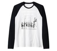 Bugs Midnight Serenade Funny Musical Insect Design for Kids Raglan Baseball Tee