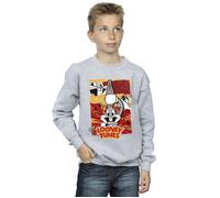 Bugs Rabbit Comic New Year Sweatshirt Looney Tunes Grey 5-6 Years