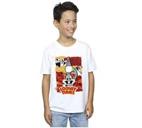 Bugs Rabbit Comic New Year T-Shirt Looney Tunes White 12-13 Years