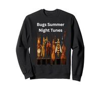 Bugs Summer Night Tunes Funny Musical Insect Design For Kids Sweatshirt