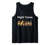 Bugs Summer Night Tunes Funny Musical Insect Design for Kids Tank Top