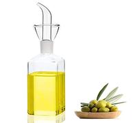 Bugucat Glass Oil Bottle Drizzler, 250ml, Drip-Free Design, Kitchen Use, 2.5E+2 milliliters, Glass