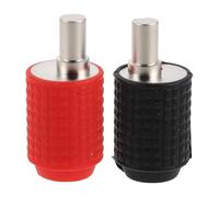 BUGUUYO 1 Set Amp Input Reducer - 4 Gauge to 8 Gauge Car Stereo Speaker Wire Adapter with Spanner and Heat Shrink Tubing - Power/Ground Terminals Connector for Audio Upgrade