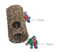 BUGUUYO 1 Set Bird Perch Swing Tunnel Durable Climbing Stand for Parakeet Parrot Relieves Anxiety Stress Chic Decorative Accessory for for Play Rest
