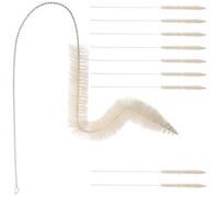 BUGUUYO 10 pcs Pipette Cleaner Brush for Laboratory Use Soft Bristles Cleaning Tool for Graduated and Scale Pipettes Multipurpose Narrow Container Brush and Portable