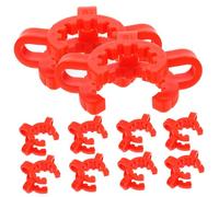 BUGUUYO 10 Pcs Plastic Keck Clamps for Laboratory Glass Standard Tapered with Finger Grip and Secure Chemistry Lab for Organic Synthesis and Purification Operations Random Color