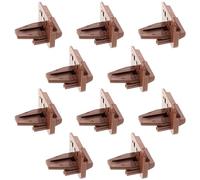 BUGUUYO 10 Sets Center Mount Drawer Track Guide and Glide Replacement Kit for Kenlin Rite- Ii Plastic Cabinet Drawer Slides Roller Slide Rails for Furniture Repair Easy Installation