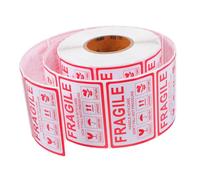 BUGUUYO 1000 Pcs Fragile Shipping Labels Strong Adhesive Handle Care Stickers for Small Business Packaging High Visibility Warning Labels for Moving Boxes for Ceramics Electronics