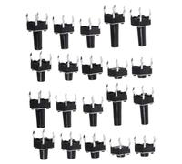 BUGUUYO 100Pcs Micro Momentary Push Switch Normally Open Tactile Button Switches for DIY Projects Lightweight Touch Components for Electronics Reliable Appliance Replacement