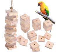 BUGUUYO 100pcs Parrot Chewing Blocks Bird Toy Blocks Macaw Toys Cockatiel Chewing Pet