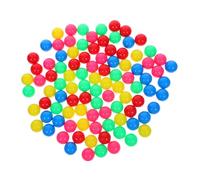 BUGUUYO 100pcs Plastic Montessori Counting Balls for Preschool Learning Colorful Plastic Sorting Balls for Stem Education and Lab Track Experiments Lightweight Hollow Game Spheres