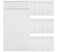 BUGUUYO 100pcs Self Adhesive Wax Paper Bags White Translucent Eco-friendly Packaging Small Size for Clothing and Small Items