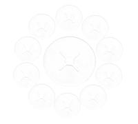 BUGUUYO 100pcs Slip Peg Hook Stopper Discs for Pegboard Organization Hook Accessories to Secure Products Easy to Install Prevents Theft for Retail Displays