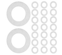 BUGUUYO 100pcs Stainless Steel Door Spindle Washers Flat Thin Shims for Handle Stability Maintenance Wear-Resistant Door Handle Fastener Accessories