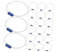 BUGUUYO 100pcs Steel Wire Security Seals with Arabic Numerals Anti-tamper Cable Ties for Truck Trailers Freight Containers Valves and Cargo Shipping Instant Tamper Detection and Precise