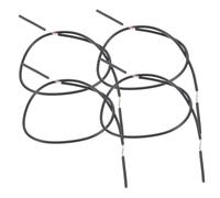 BUGUUYO 100pcs Wire Connection Line Fit Laboratory Warm Heavy Electric Connecting High Wiring Electronic Insulated Physic Solid Circuit Wires Conductor Crimps Copper Black