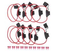 BUGUUYO 10pcs Atc Inline Fuse Holders Replacement Flame Retardant Automotive Fuse Holder for Cars Trucks Boats Circuit Protection Easy Installation